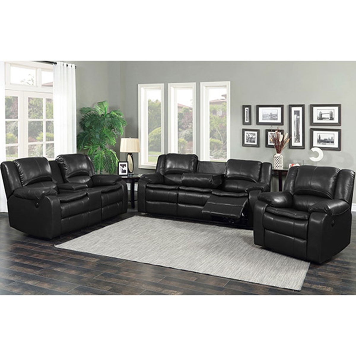 BRASSEX Harper Power Recliner Sofa (2109SBK)
