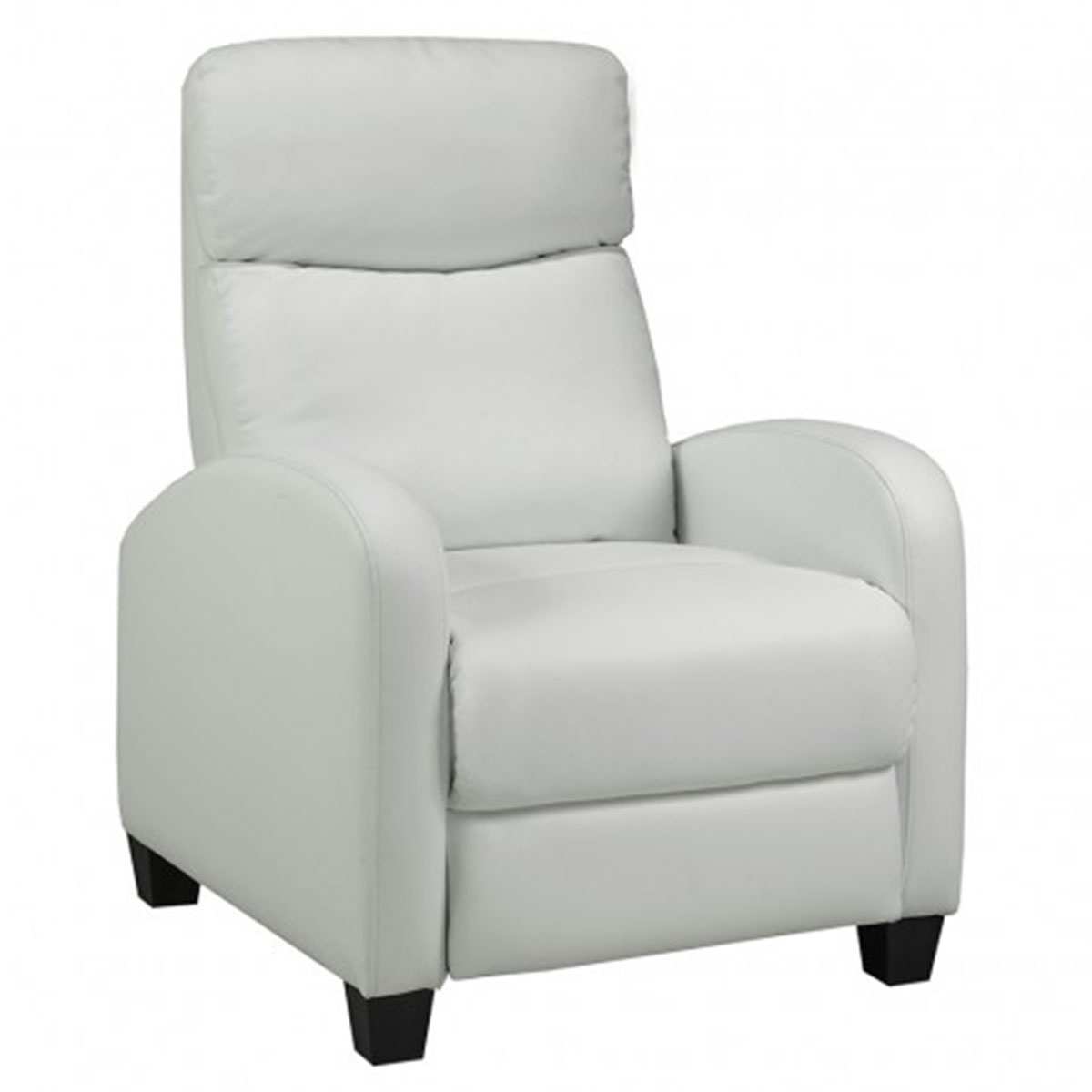 BRASSEX Soho Push Back Recliner - White (8628WH)