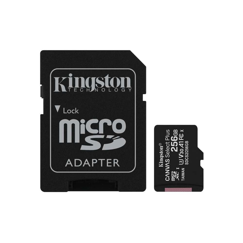 Kingston 134361 256GB microSDXC Class 10 Flash Memory Card