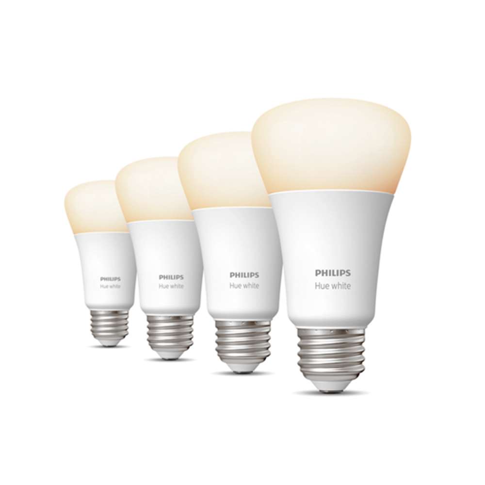 Philips Hue 476985 A19 Bluetooth-enabled 4 Pack (without Bridge) White