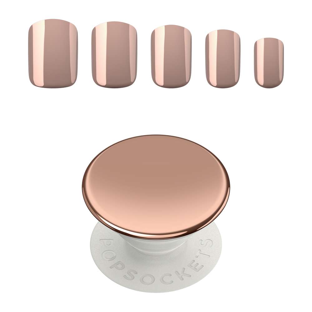 PopSockets 804573 PopGrip Nails Rose Gold Mirror