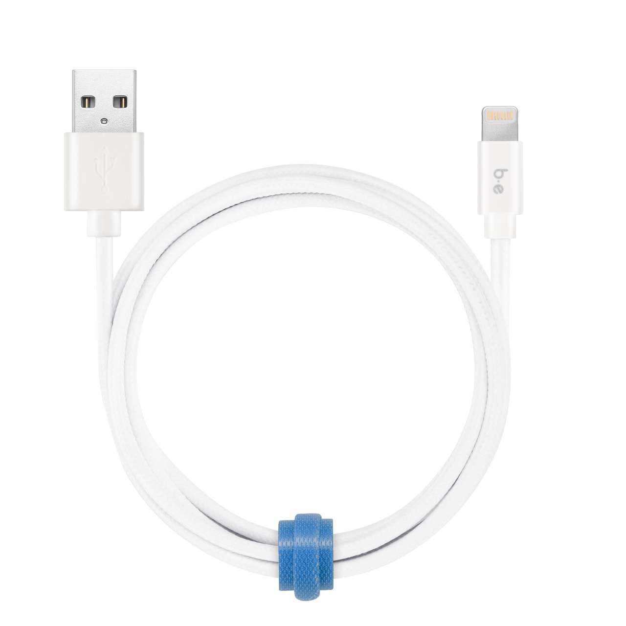 Blu Element B6MFIWH Braided Charge/Sync Lightning USB 6ft White