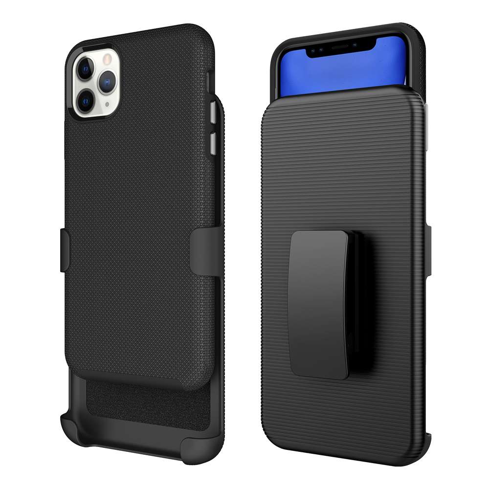 Blu Element BEA2XHIP11P Armour 2X Case and Holster Combo BULK iPhone 11 Pro Black