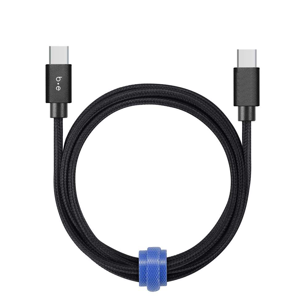 Blu Element BEC2C10B Braided Charge/Sync USB-C to USB-C 10ft Black