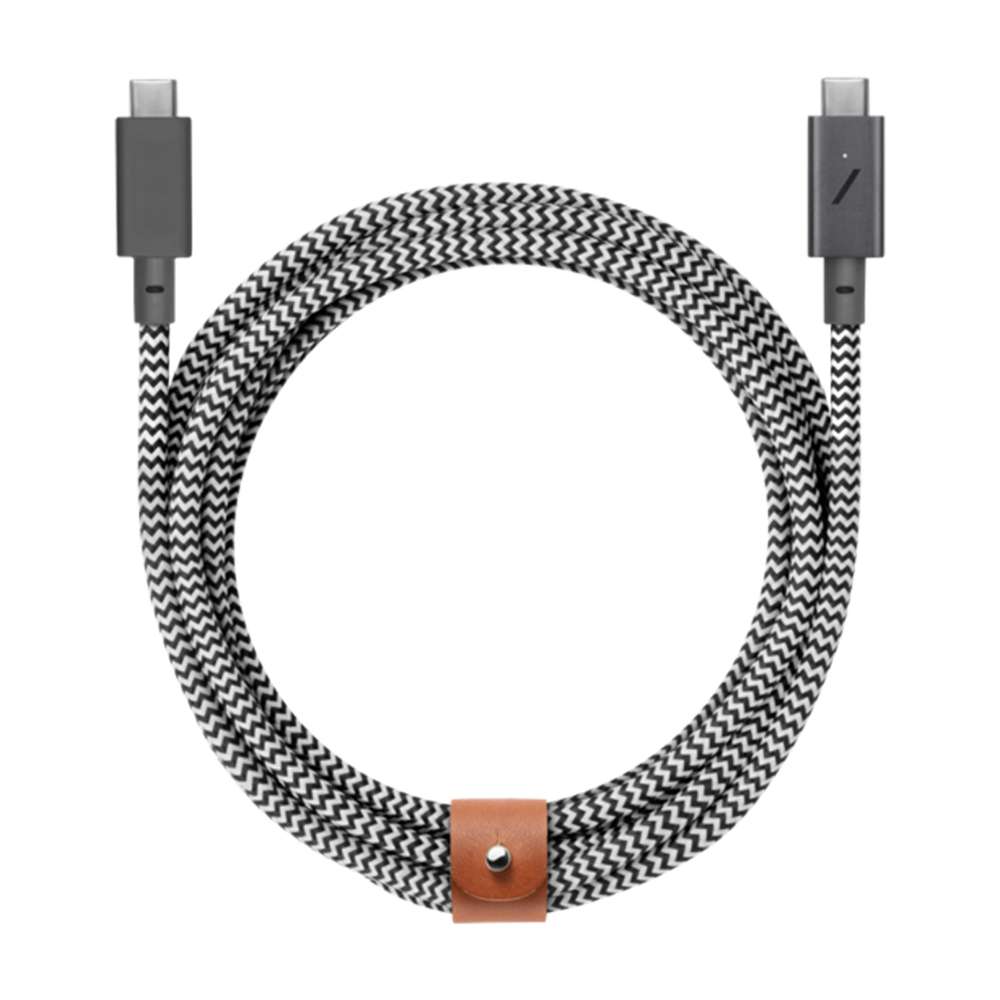 Native Union BELTCZEBPRONP Belt Cable USB-C to USB-C 8ft ZEBRA