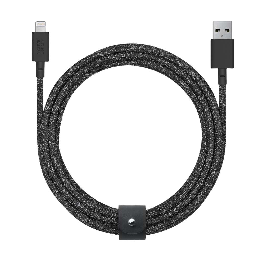 Native Union BELTLCSBLK3NP Belt Cable XL Lightning 10ft Cosmo