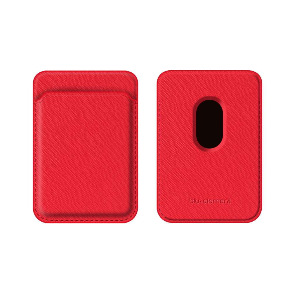 Blu Element BEMCHR MagSafe Compatible Card Holder Wallet iPhone 12 Pro Max/12 Pro/12/12 mini Red