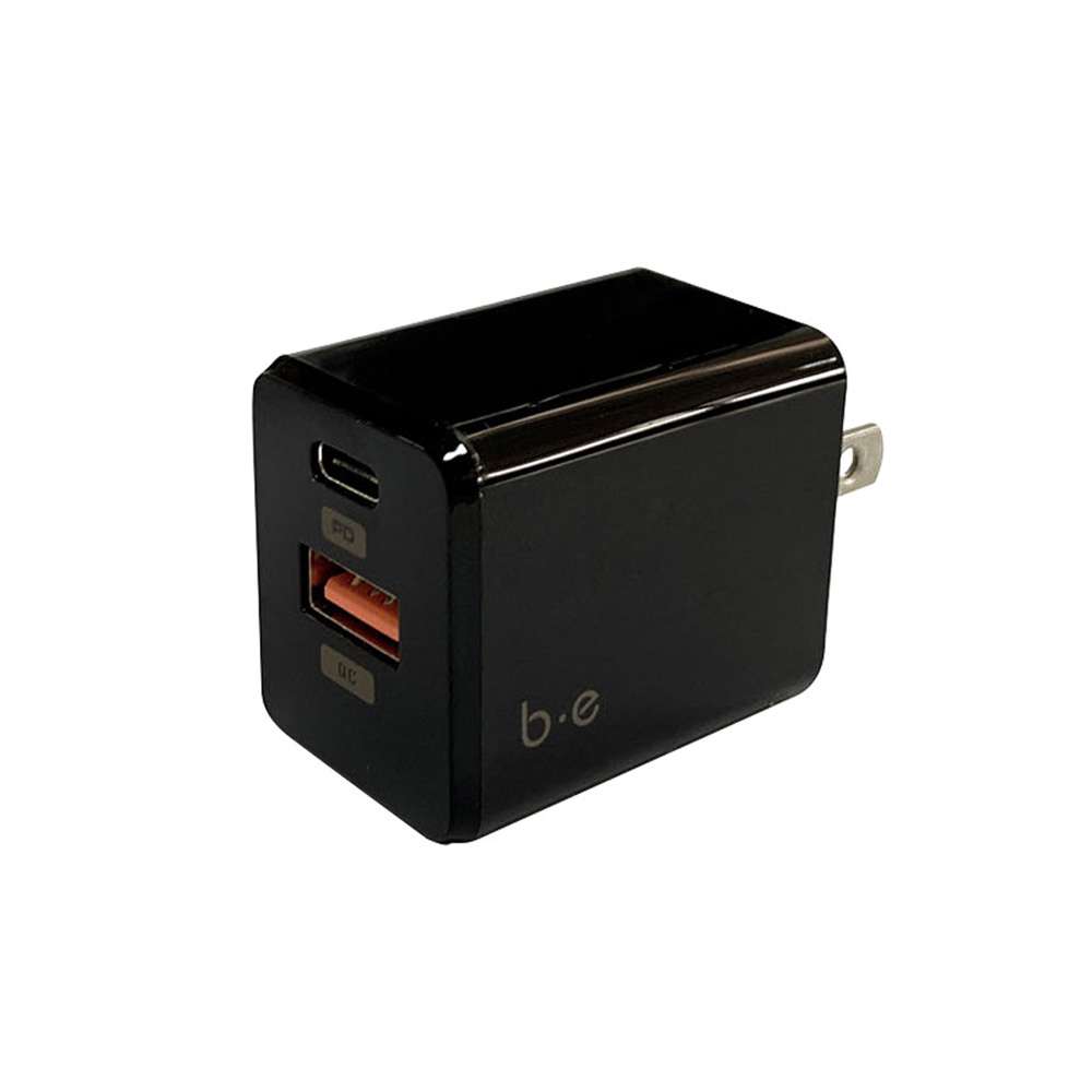 Blu Element BEWCA18WBB Wall Charger USB-C 18W PD and USB-A Bulk Packaging