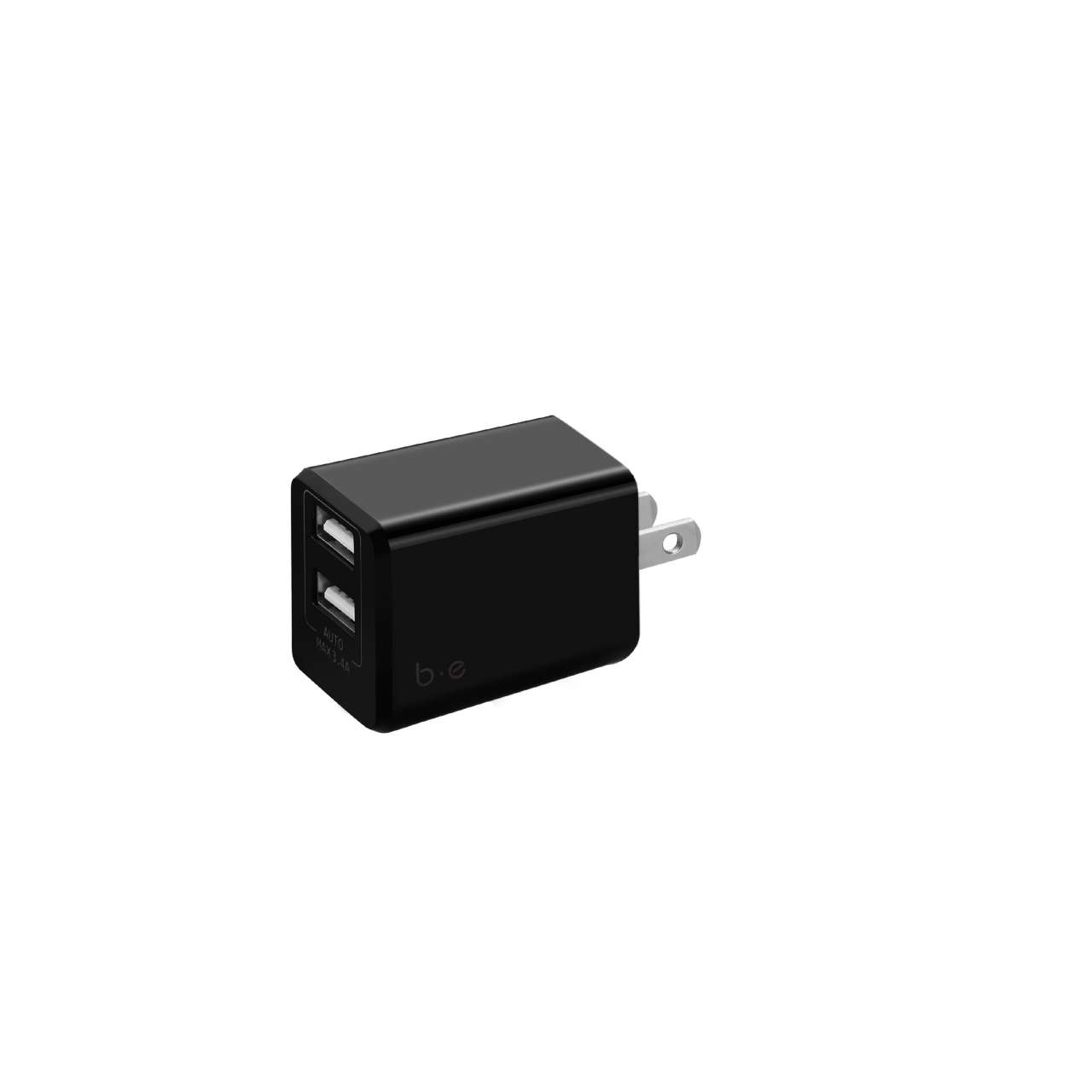 Blu Element BTLBK Wall Charger Dual USB 3.4A No Cable Black