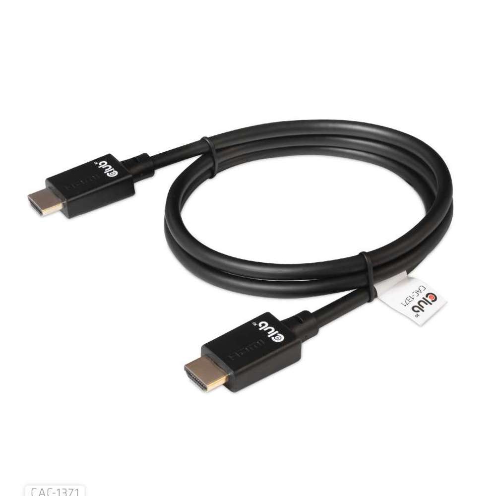 Club3D CAC-1371 HDMI 2.1 Male to HDMI 2.1 Male Ultra High Speed 4K120HZ 8K60HZ 1m/3.28ft Black