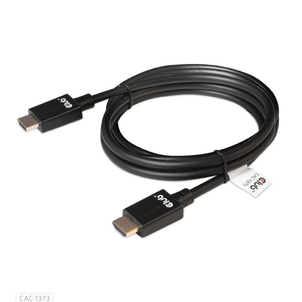 Club3D CAC-1373 HDMI 2.1 Male to HDMI 2.1 Male Ultra High Speed 4K120HZ 8K60HZ 3m/9.84ft Black