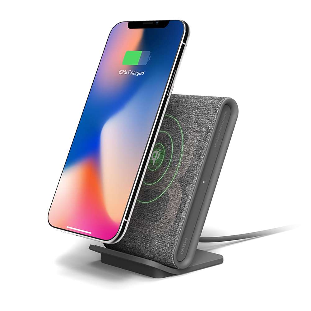 iOttie CHWRIO104GR iON Wireless Fast Charging Stand Qi 10W Grey