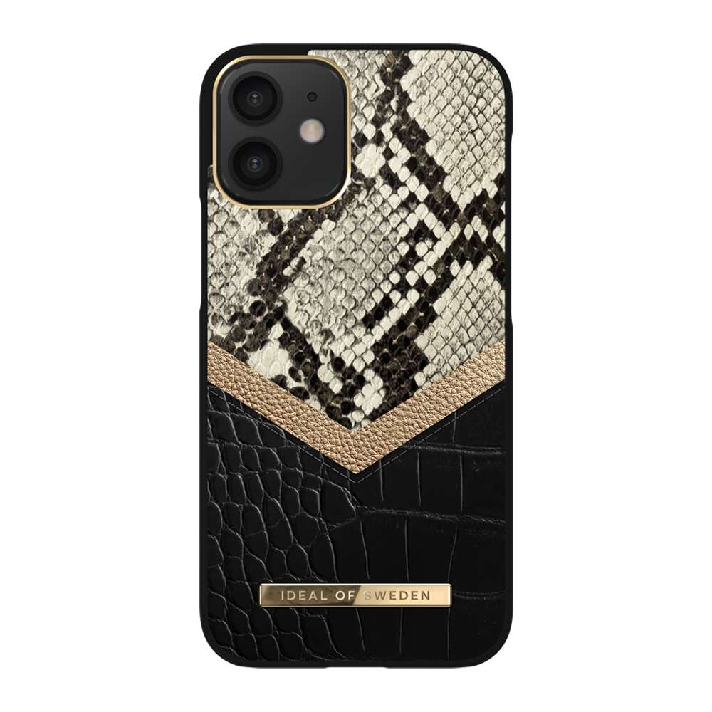 Ideal of Sweden CIDACSS20I2054199 Atelier Case iPhone 12 mini Midnight Python