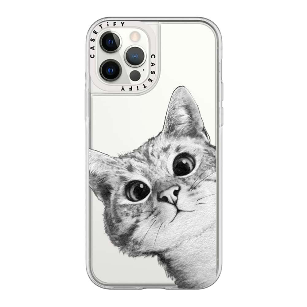 Casetify CTF419967216001580 Grip Case iPhone 12/12 Pro Peekaboo Cat