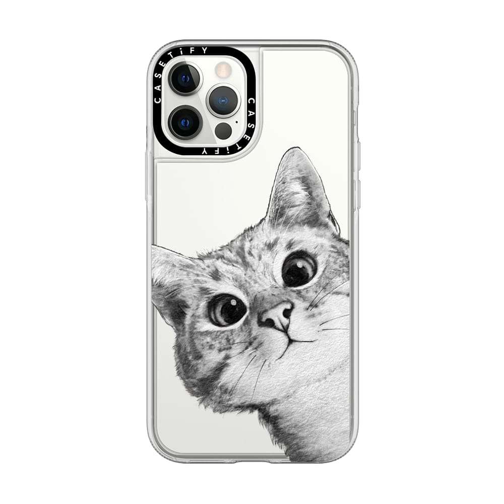 Casetify CTF419967216002212 Grip Case iPhone 12/12 Pro Peekaboo Cat