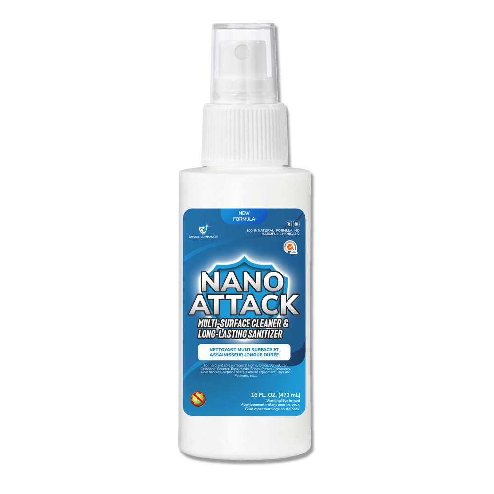 Crystaltech CTNGK02 Nano Attack Multi-Surface Cleaner and Sanitizer 2oz