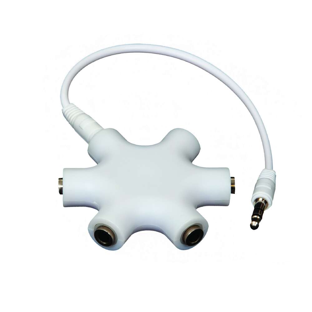 Helix ETHSPL5 Retractable Headphone Audio Splitter w/2.6 inch Cord