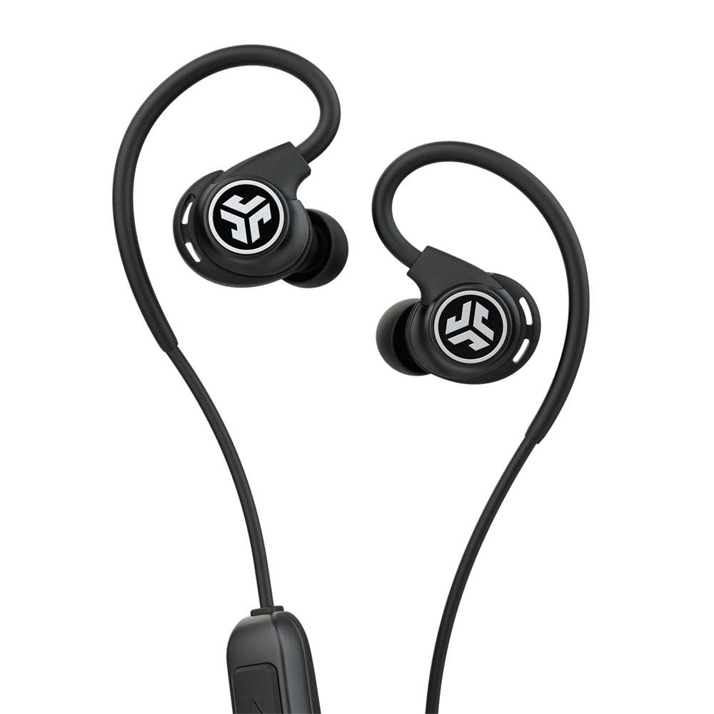 JLab Audio IFCEBFITSPORTRBLK123 Fit Sport Wireless Earbuds Black