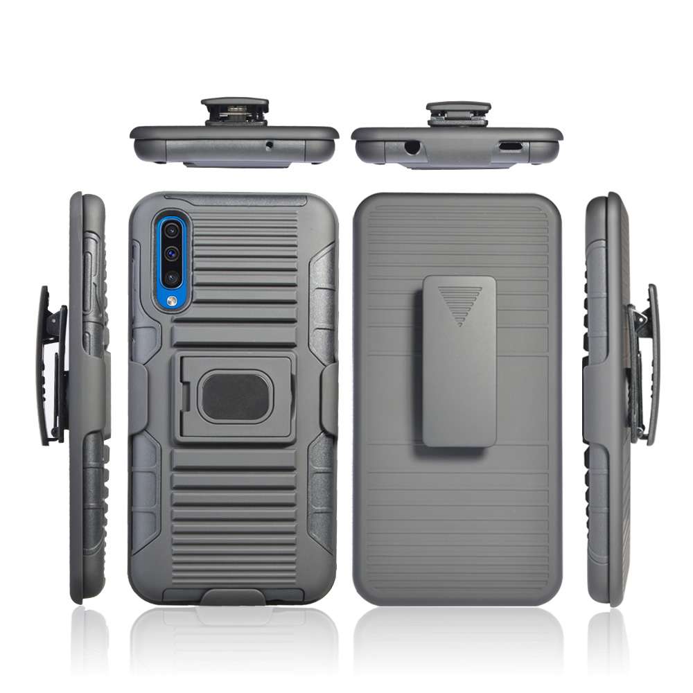Bulk Packaging JXCBHSMA50BK Holster Shell Combo Galaxy A50 Black