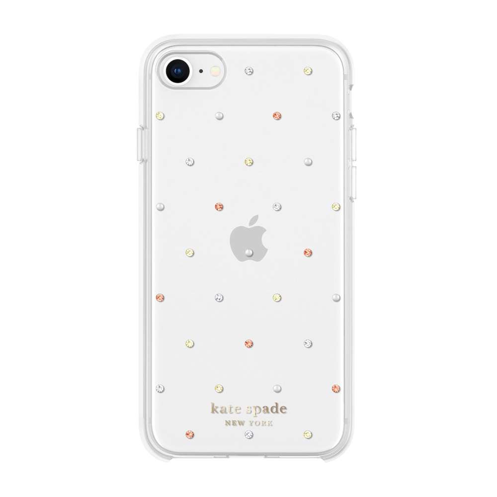 Kate Spade KSIPH148PDGPC Protective iPhone SE 2020/8/7/6s/6 Pin Dot Gems