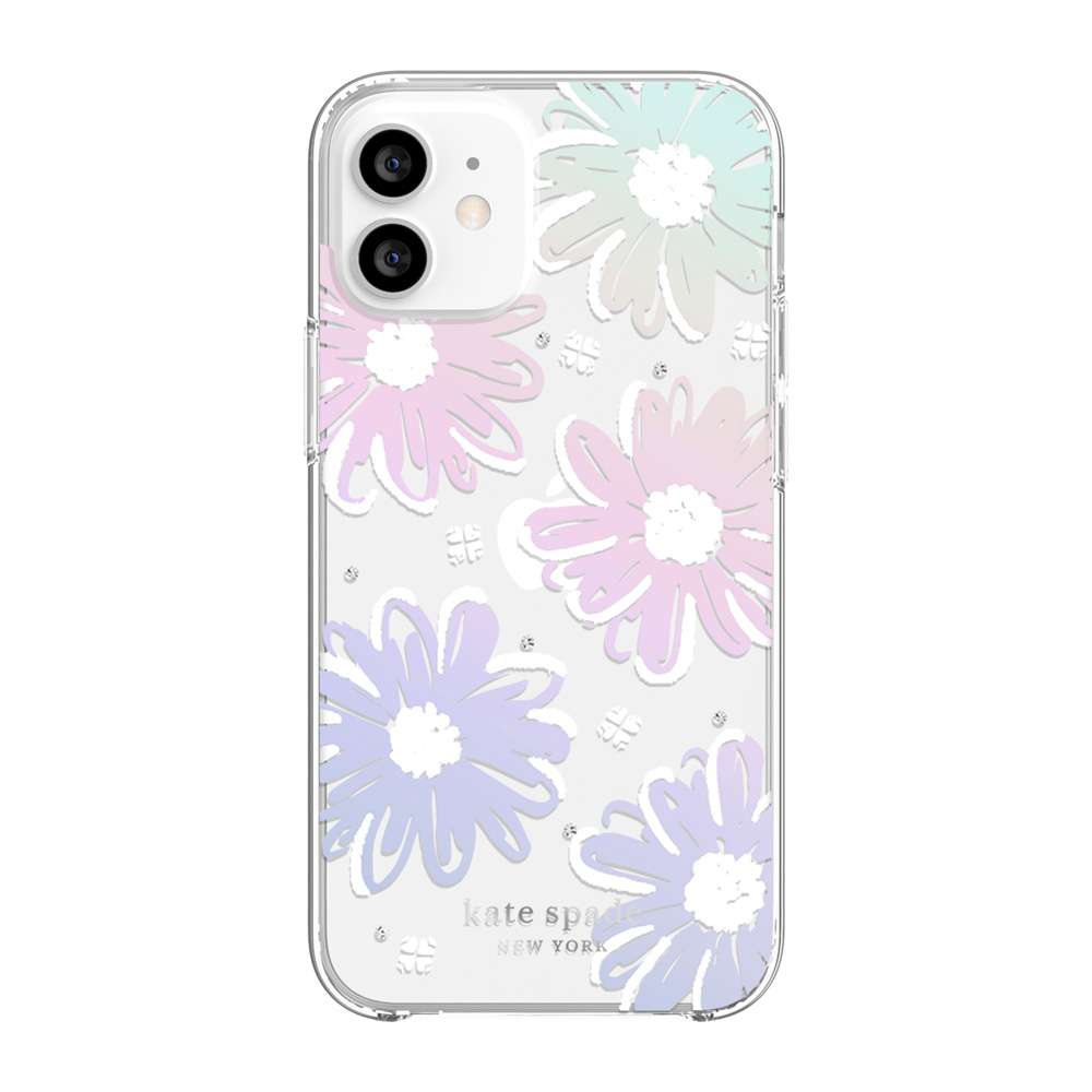 Kate Spade KSIPH151DSYIR Protective Hardshell iPhone 12 mini Daisy Iridescent
