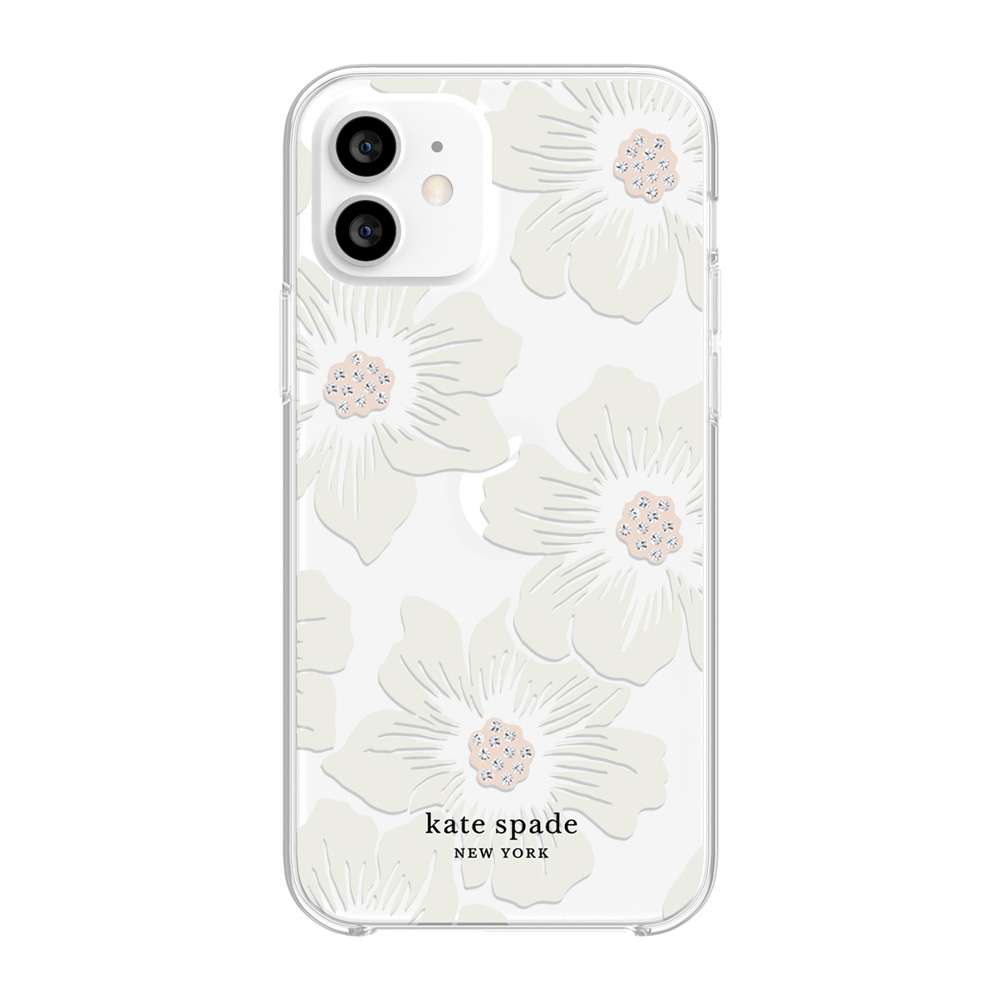 Kate Spade KSIPH153HHCCS Protective Hardshell iPhone 12/12 Pro Hollyhock Floral