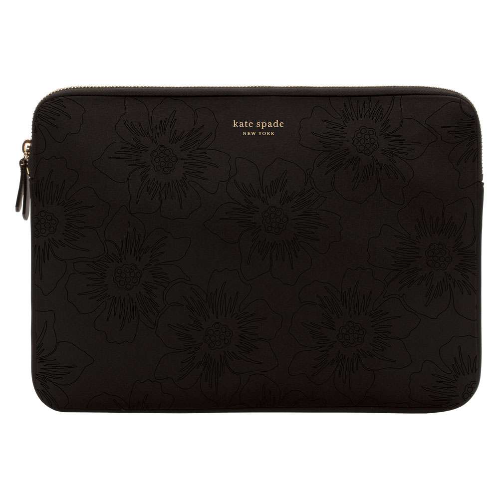 Kate Spade KSMB023BRHHC Slim Sleeve 13 inch Black Matte/Shiny Hollyhock