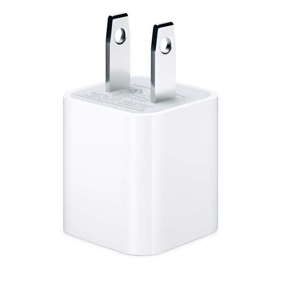 Apple MD810LL/A Wall Charger Single USB 5W No Cable White