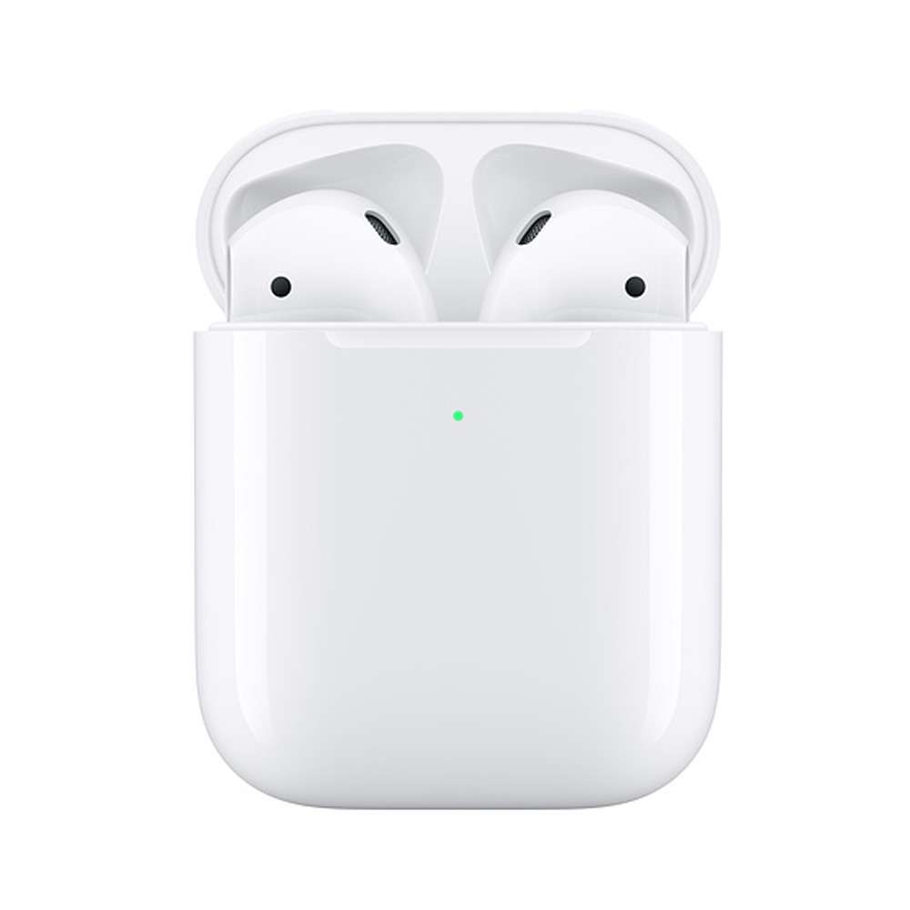 Apple MRXJ2AMA AirPods 2 BT Headphones w/Wireless Charging Case