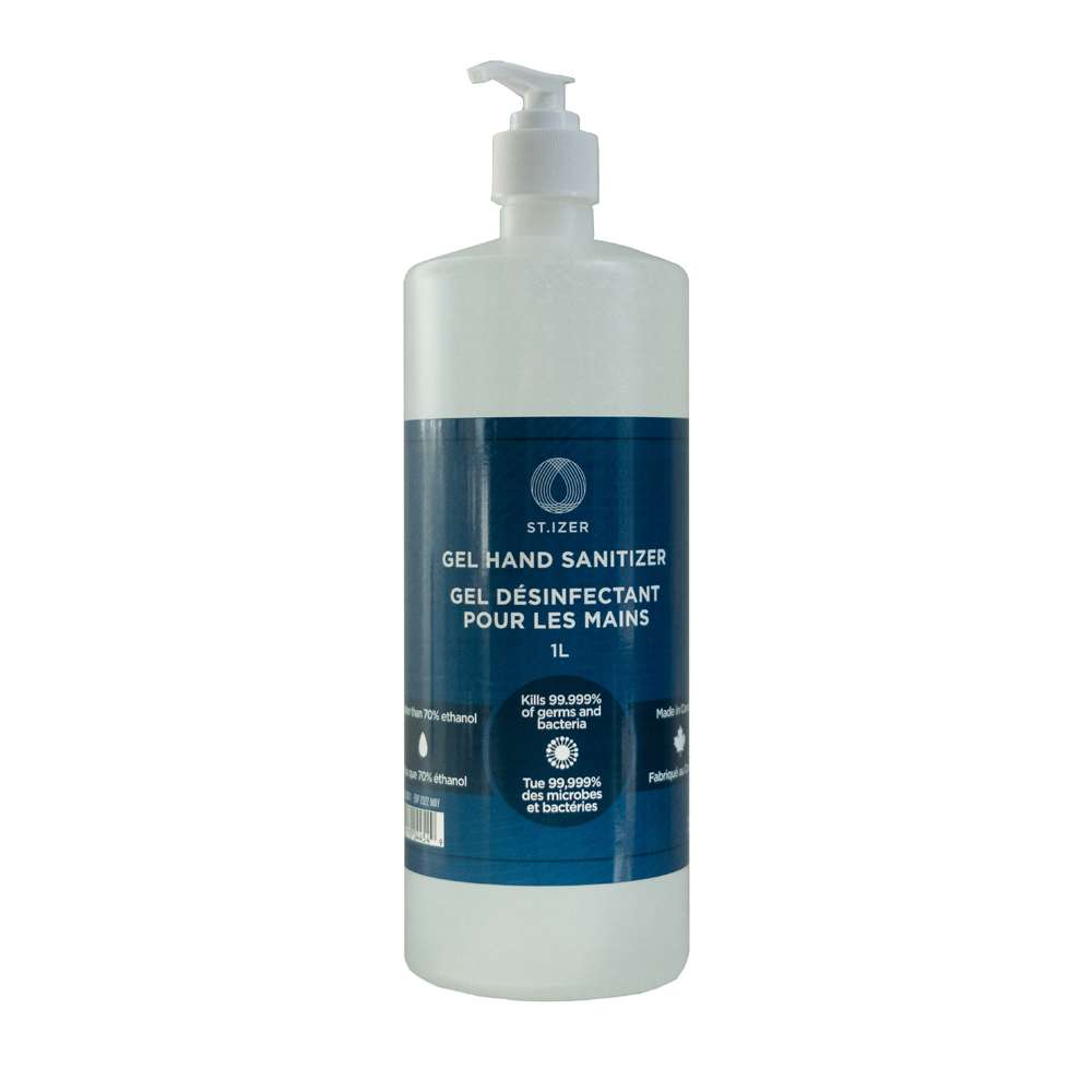 General PPE NPN80099934 St.Izer Gel Hand Sanitizer with Pump (1 litre)