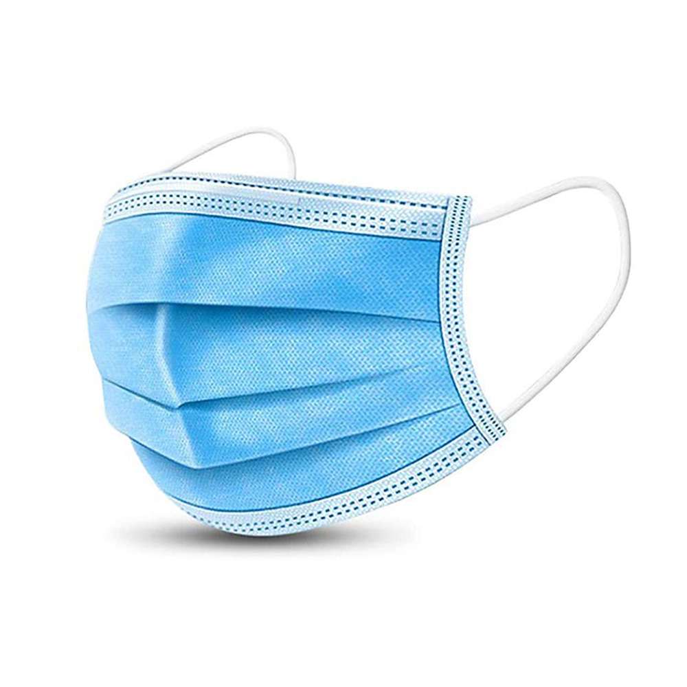 General PPE Disposable Face Mask (Box of 50) Blue