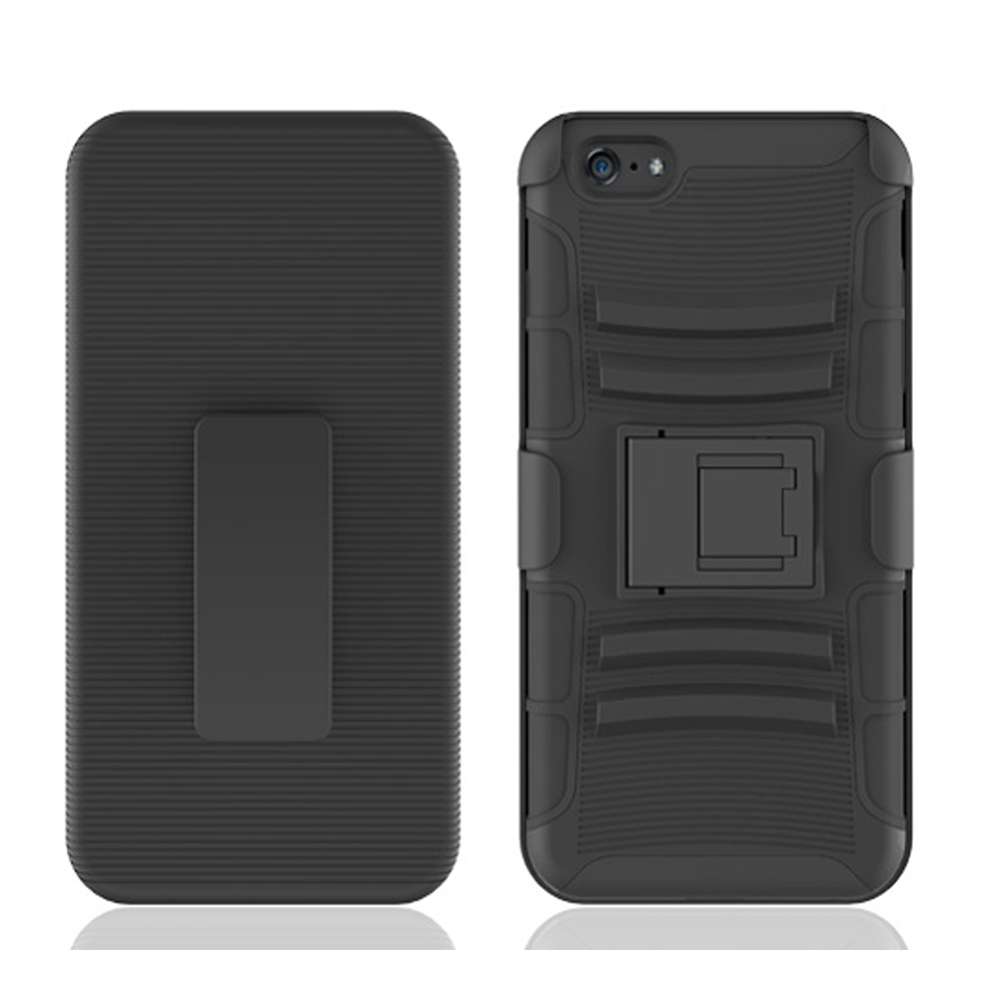 Bulk Packaging SFCBHIP6PRBTBK Holster Combo iPhone 6S+/6+ Black