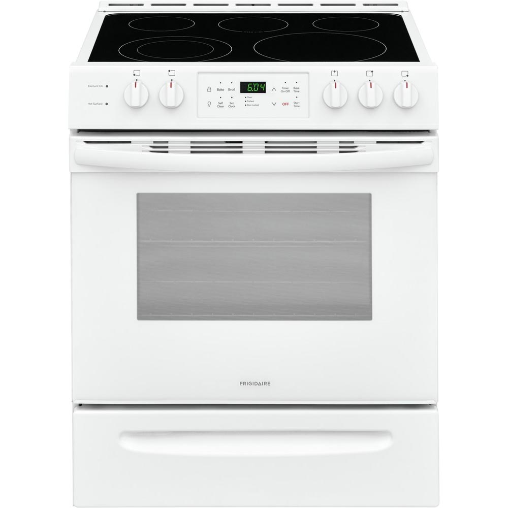 FRIGIDAIRE 30'' Front Control Freestanding Electric Range White (CFEH3054UW)