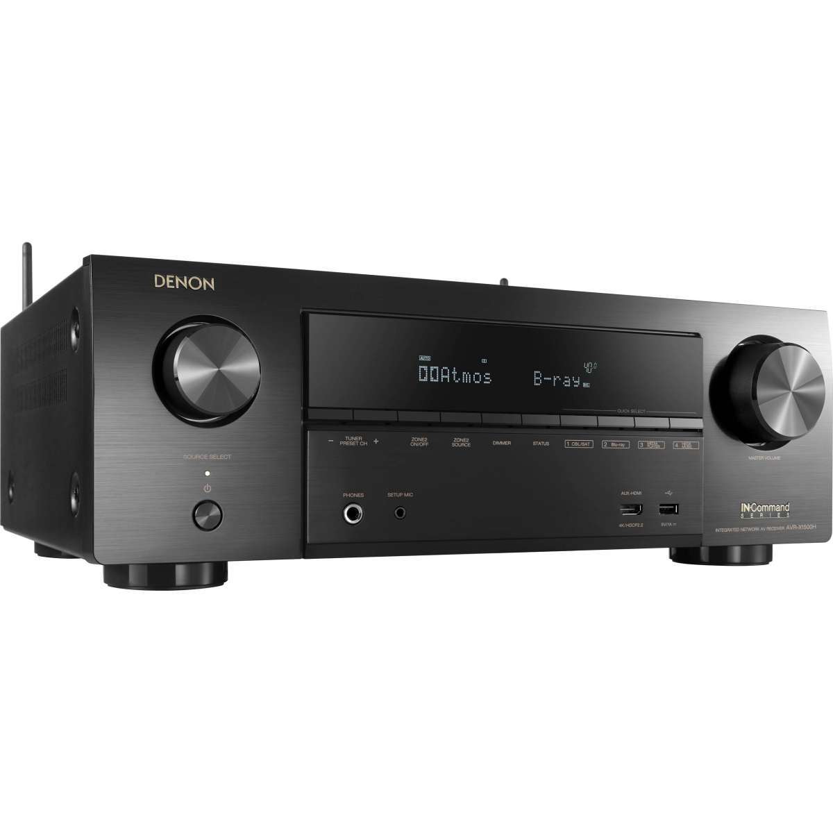 DENON 7.2 Channel 4K AV Receiver - 80W per CH (AVRX1600H)