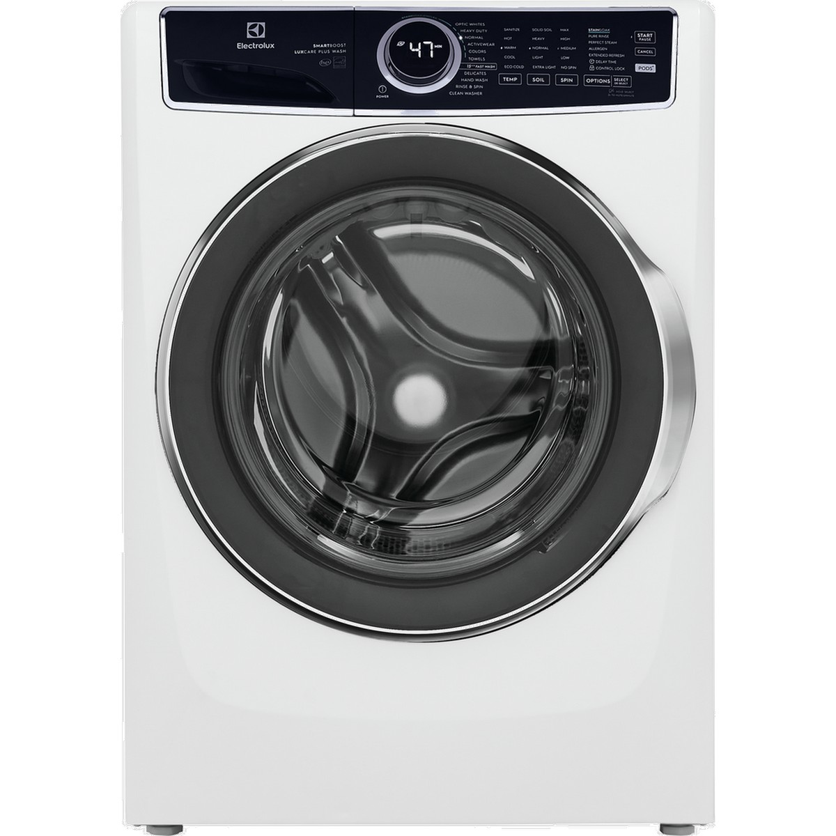 Electrolux Front Load Perfect Steam Washer with LuxCare Plus Wash and SmartBoost - 5.2 Cu. Ft. I.E.C (ELFW7637BW)