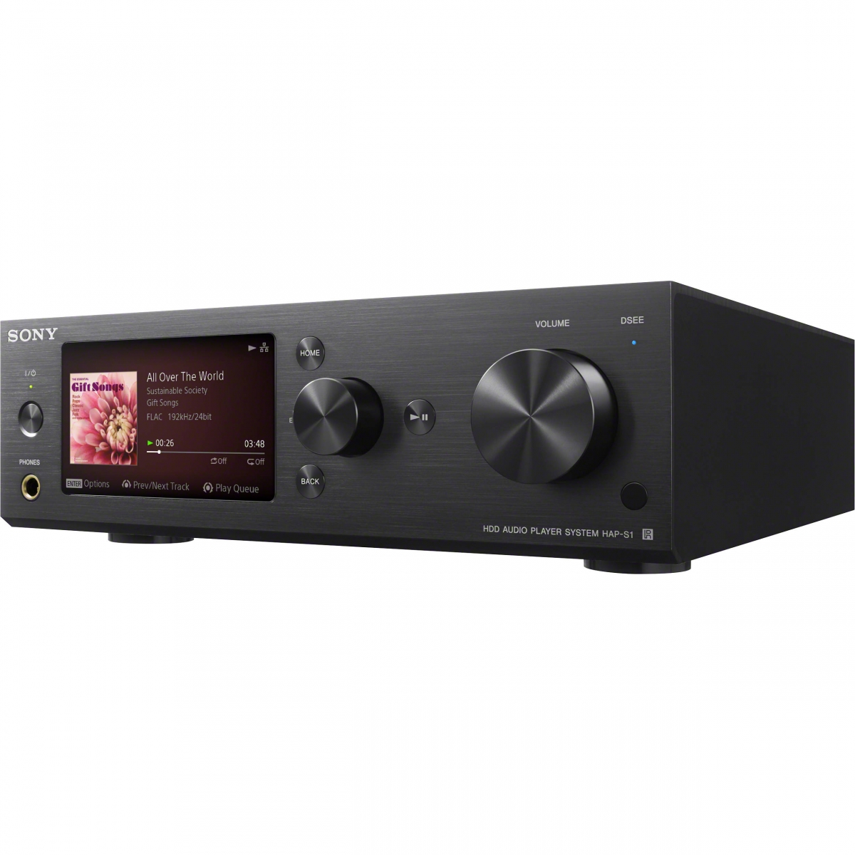 SONY High-Resolution Audio HDD Player (HAPS1) - Black