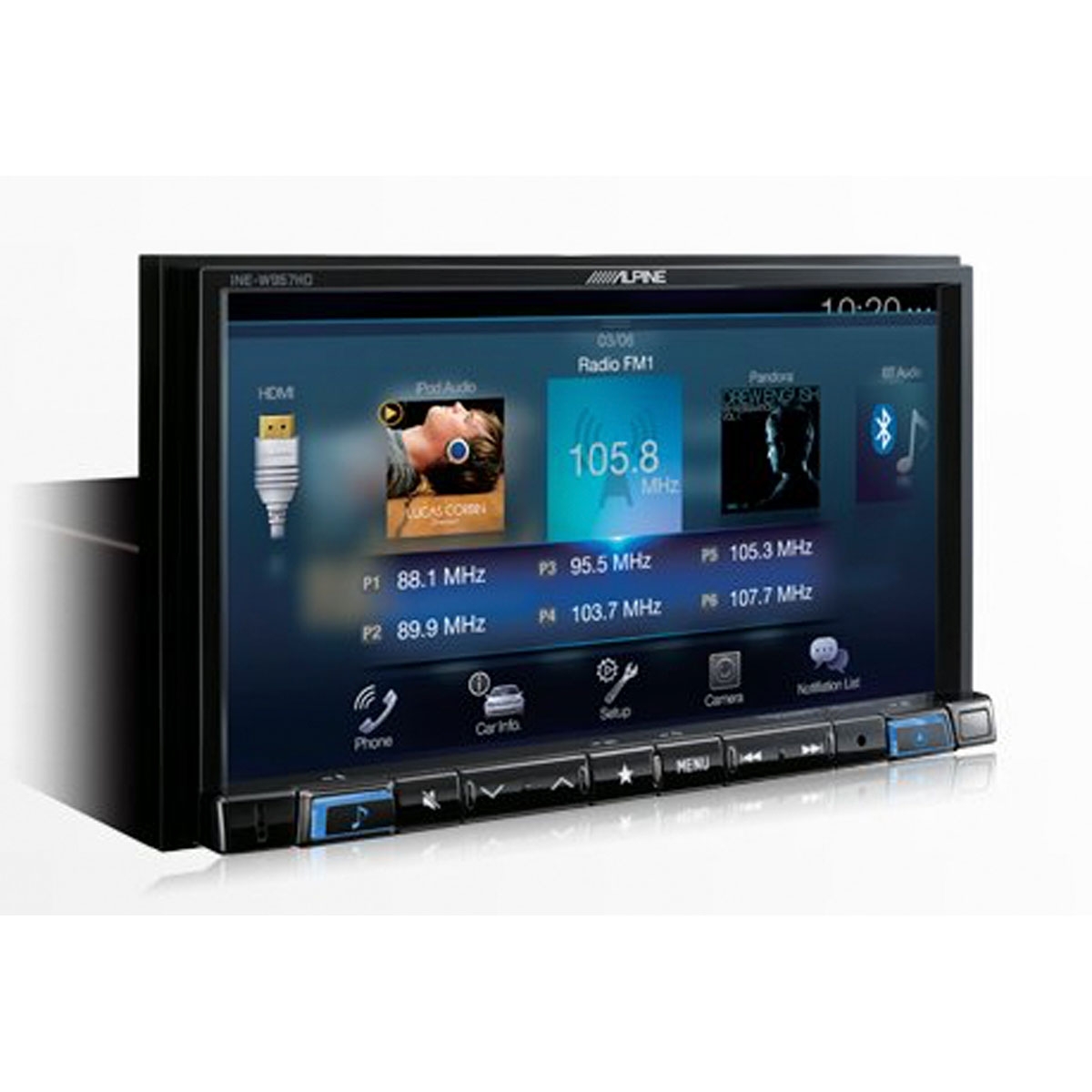 ALPINE 7" Audio/Video/Navigation Receiver (INEW967HD)