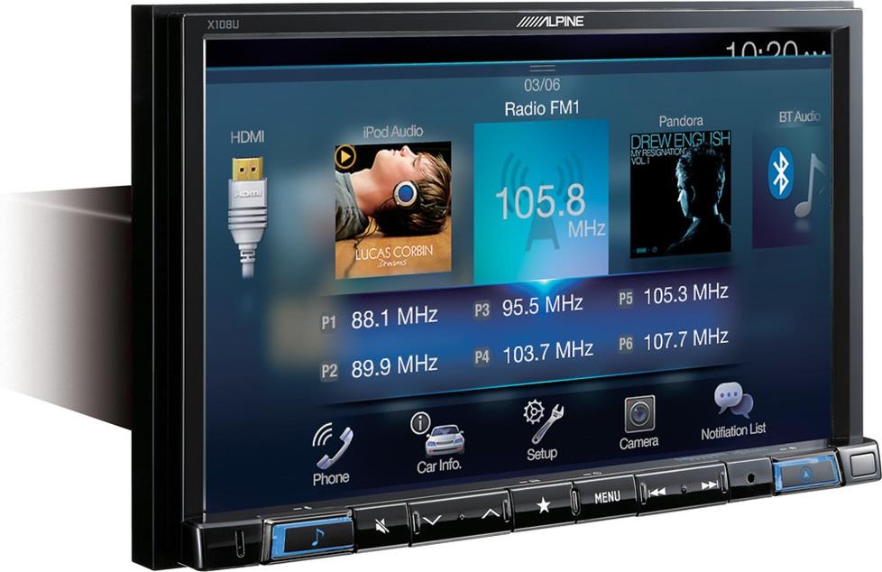 ALPINE 8" Mechless AVN Receiver (X108U)