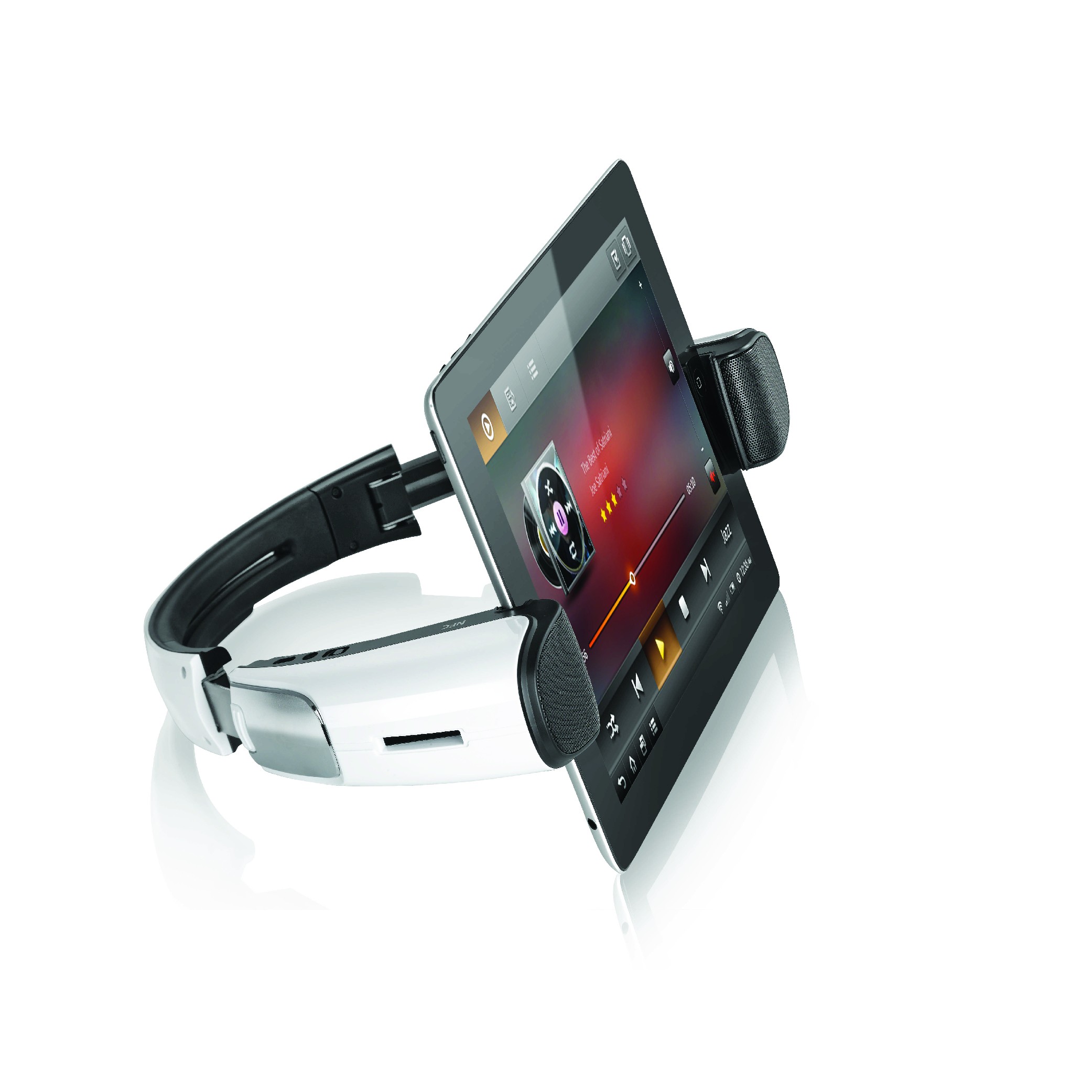 WizSpander - Portable Stand & Sound System for tablets & iPads