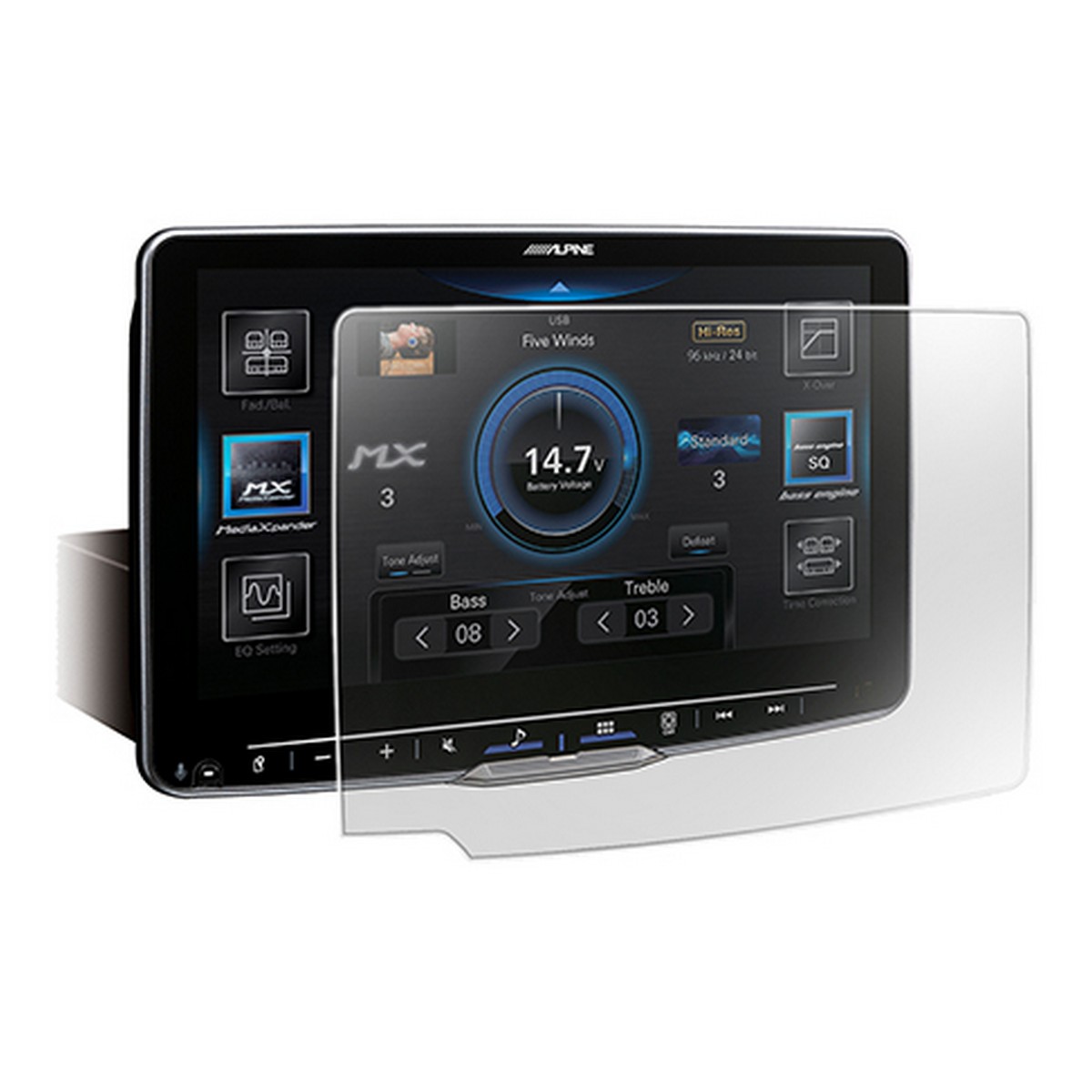 Alpine KAE-HF9DA Anti-Reflective Screen Protector for the Alpine Halo9 (KAEHF9DA) - Image 2