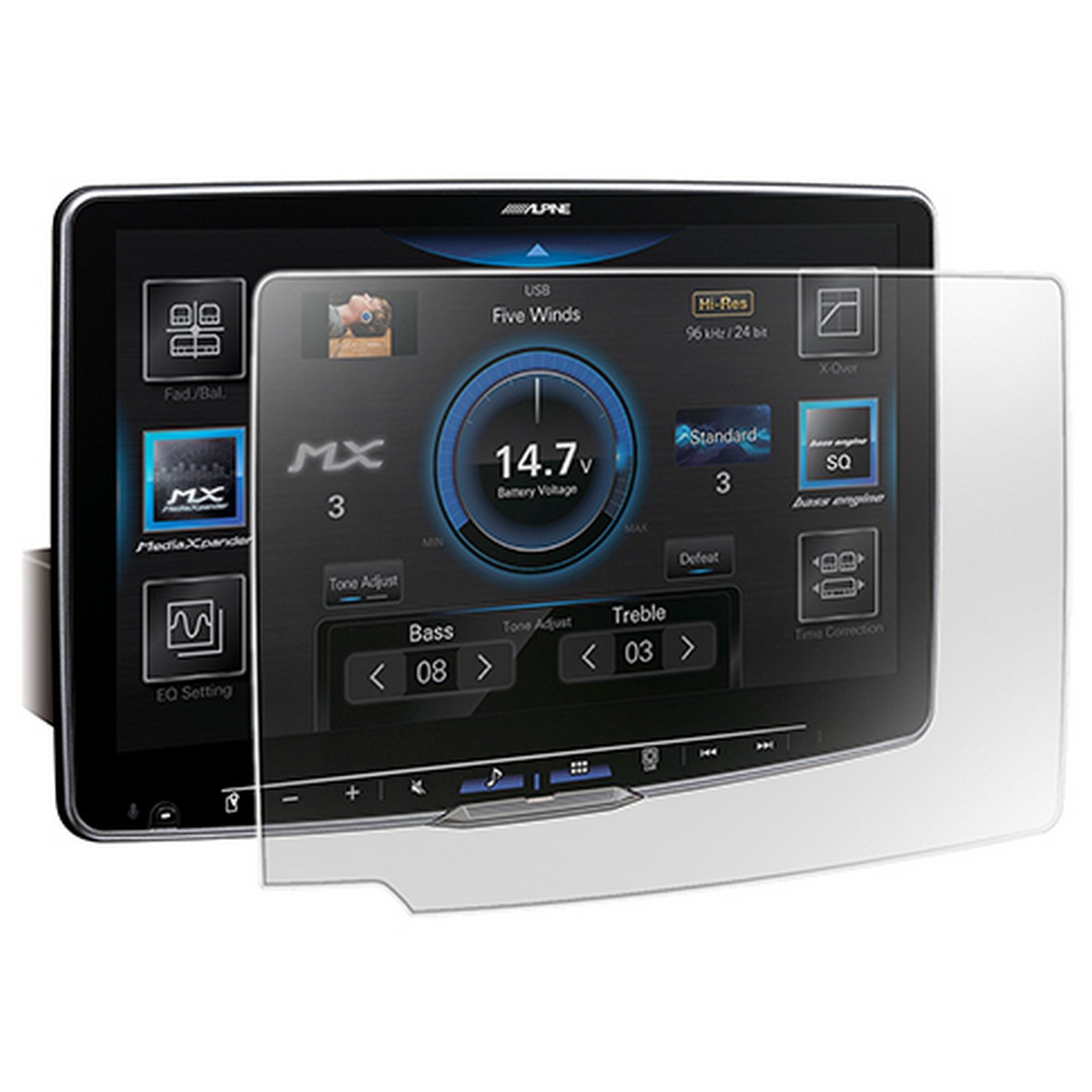 Alpine KAE-HF11DA Anti-Reflective Screen Protector for the Alpine Halo11 (KAEHF11DA) - Image 2